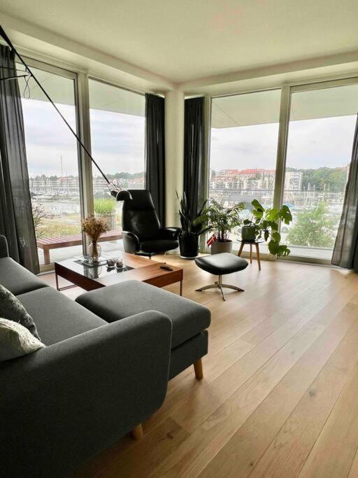 Апартаменти Bo Med Stil Og Udsigt Til Aarhus Lystbadehavn Екстер'єр фото