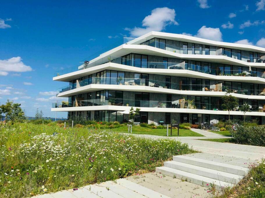 Апартаменти Bo Med Stil Og Udsigt Til Aarhus Lystbadehavn Екстер'єр фото